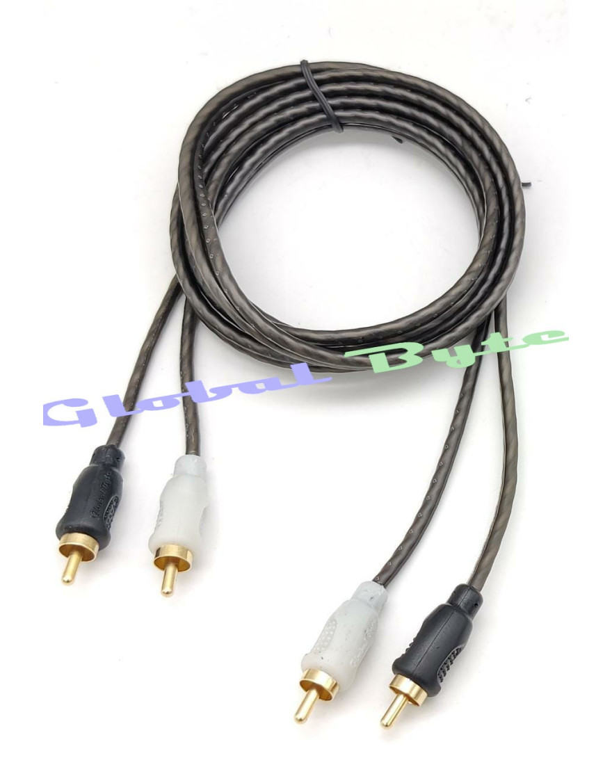 Global Byte Universal RCA Cable 1.5 Mtr for DSP connectivity | AV-04RCA-1.5M